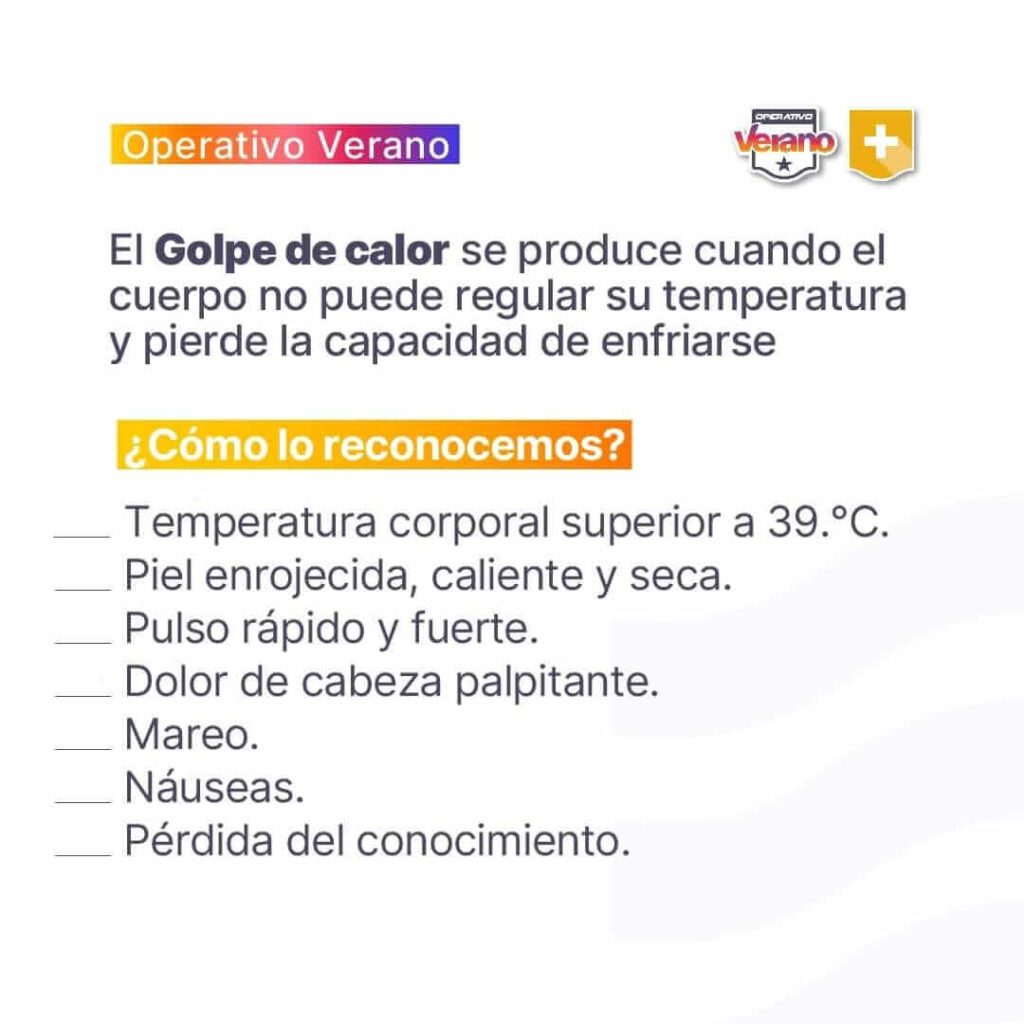 🌞Cuidate de las altas temperaturas