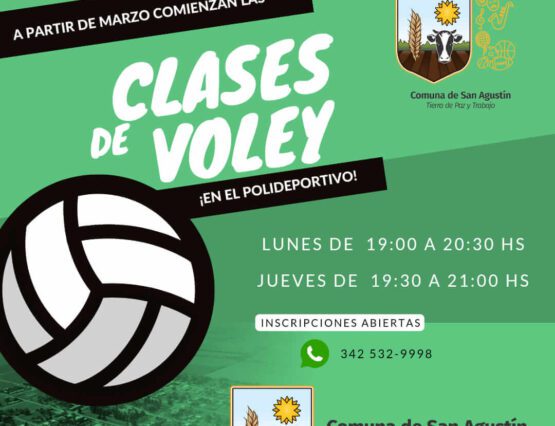 🏐✨ ¡Las clases de Voley llegan al Polideportivo de San Agustín! 🎉