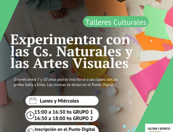 🎭🎨🌿En Abril se viene el Taller Comunal "Experimentar con las Cs. Naturales y las Artes Visuales"