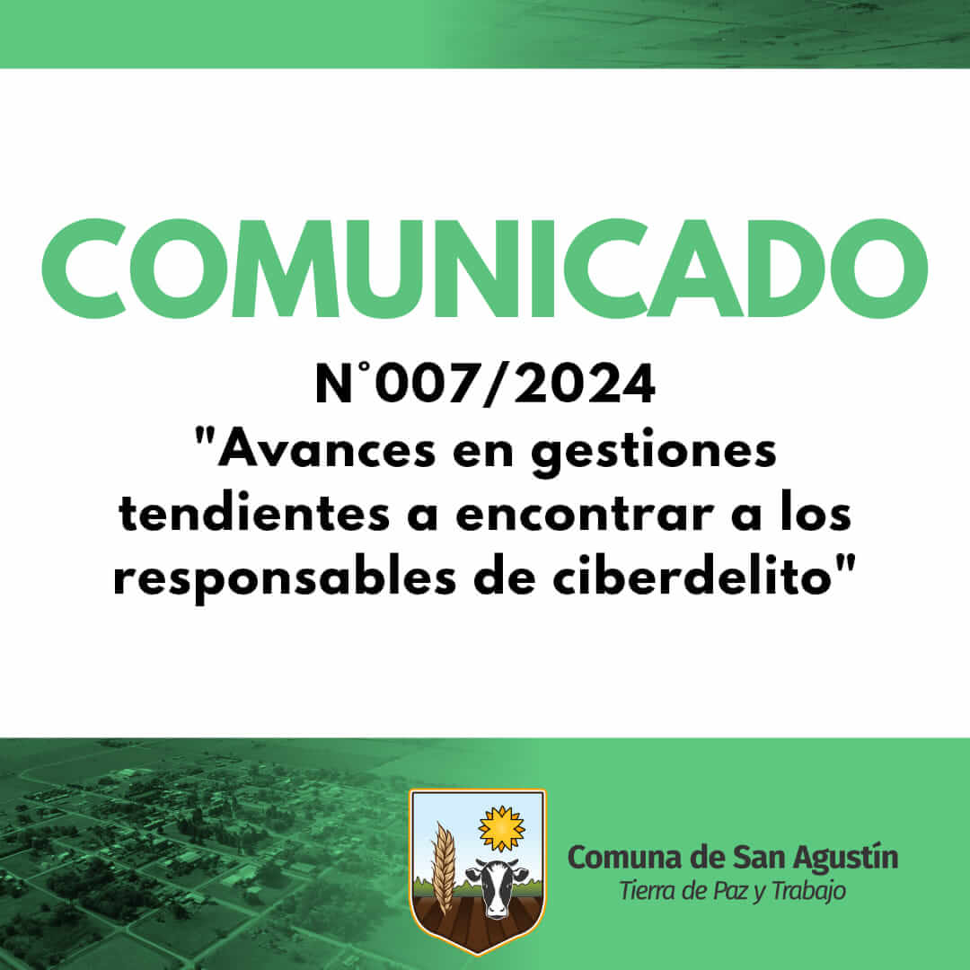 Avance en gestiones tendientes a encontrar a los responsables de ciberdelito