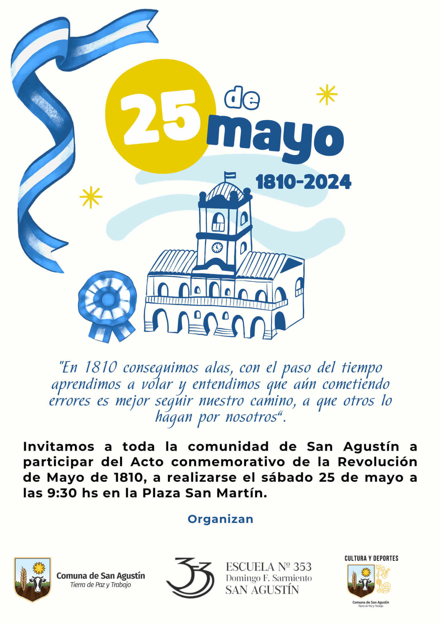 Acto por un nuevo aniversario de la "revolución de mayo" 🇦🇷