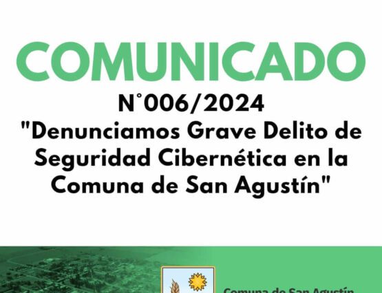 La comuna de San Agustín víctima de delito cibernético