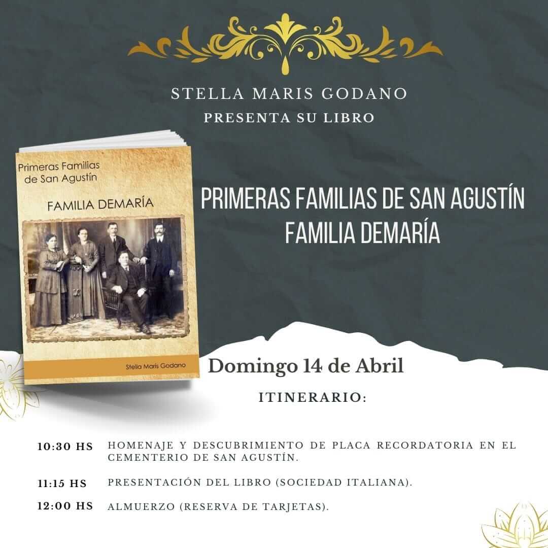 📅📉 Invitación a la Presentación del Libro "Primeras Familias de San Agustín