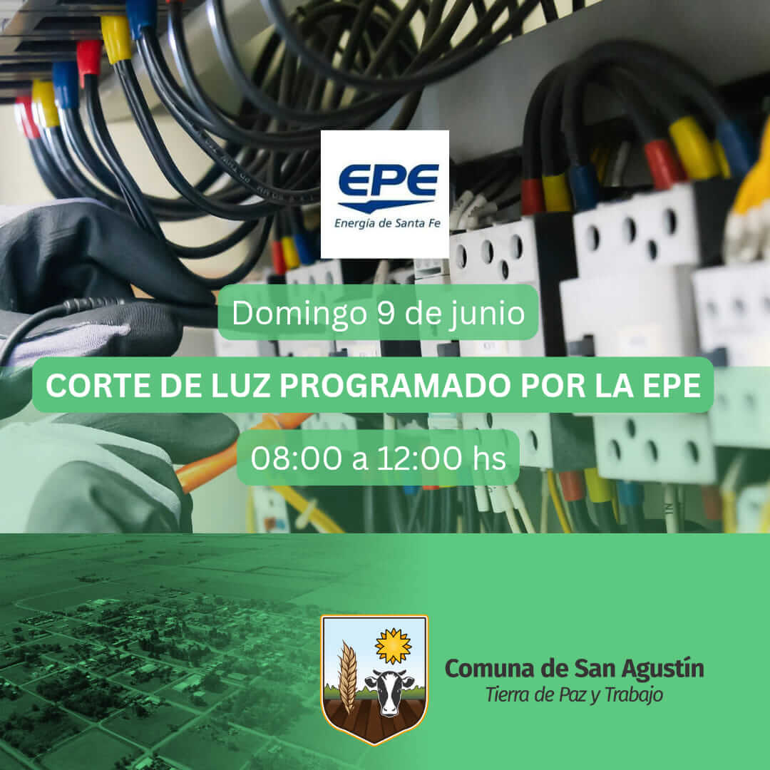 💡🔌⚡️ La Comuna informa corte del suministro de energía programado por la EPE