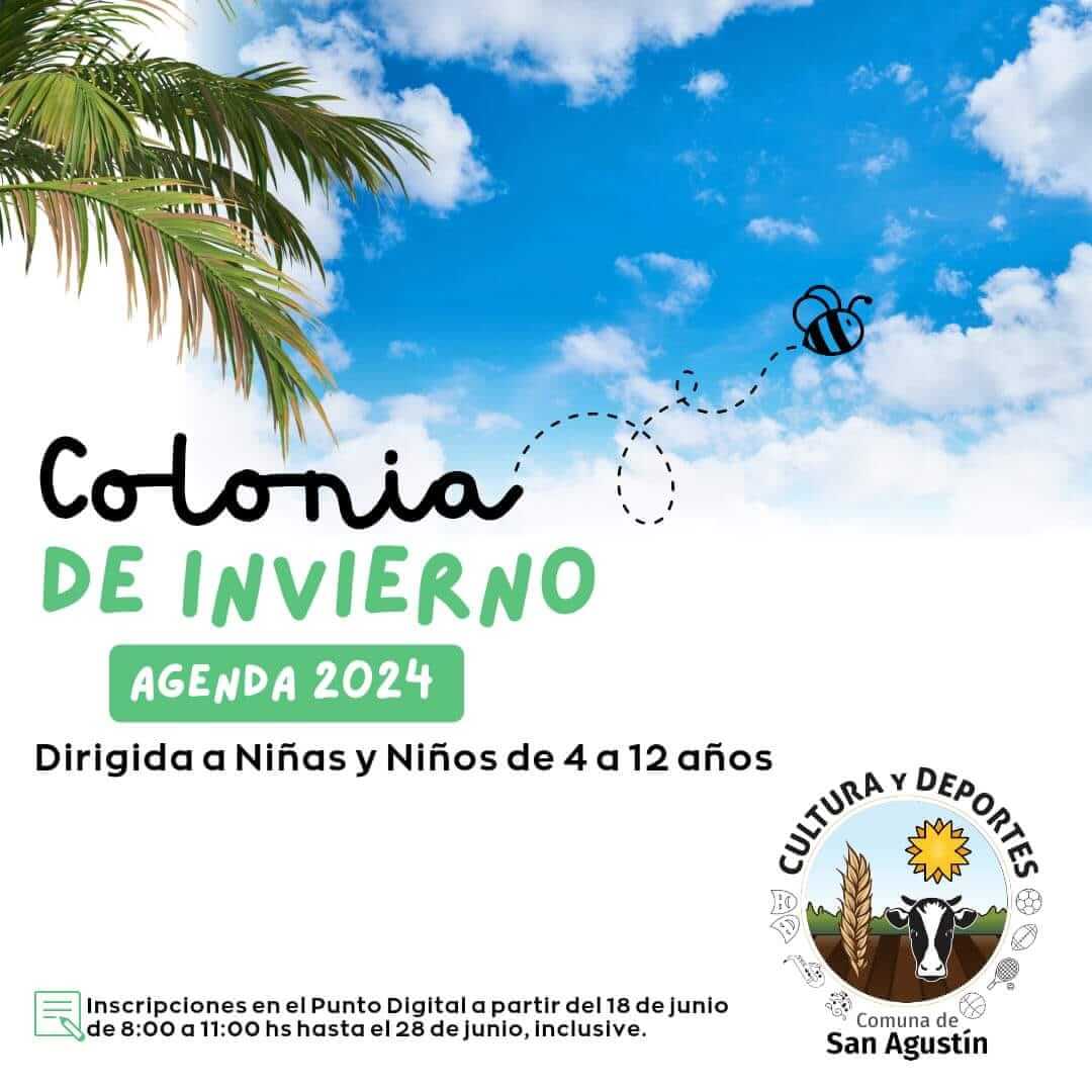 ¡🎉Colonia de Invierno 2024 Gratuita en San Agustín!❄️