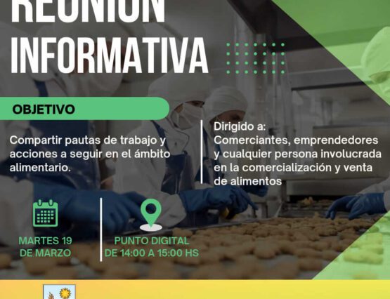 El Área de Alimentos de San Agustín se complace en invitarlos a una reunión informativa