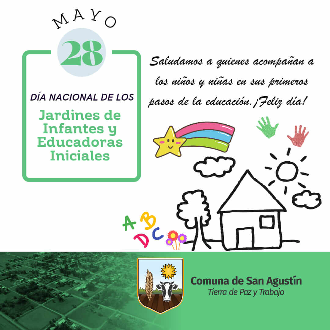 ¡Feliz Día Nacional de los Jardines de Infantes y de las Educadoras Iniciales! 🌸🎈👩‍🏫