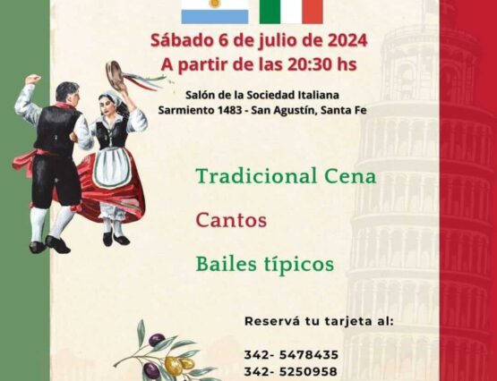 🎉Desde la Comuna acompañamos y extendemos la invitación de la Fiesta Provincial del Inmigrante Italiano