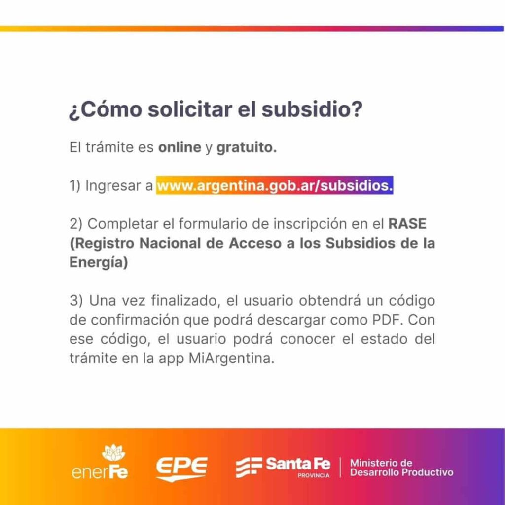 Se extiende la fecha para los subsidios de la Energía (RASE)