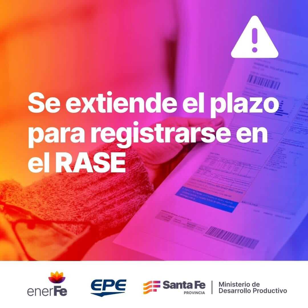 Se extiende la fecha para los subsidios de la Energía (RASE)