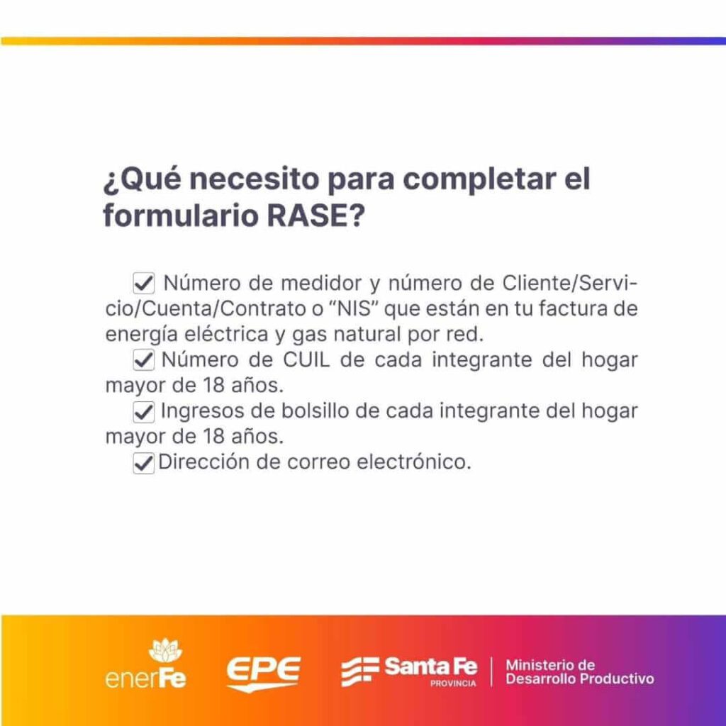 Se extiende la fecha para los subsidios de la Energía (RASE)