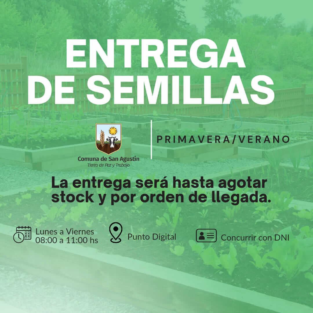 Programa Comunal de Semillas Primavera-Verano 2024