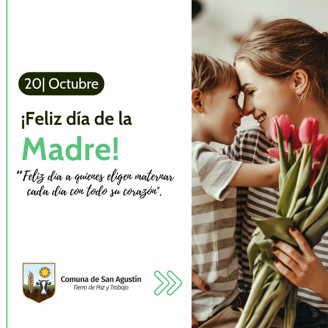 ♥️En este Día de la Madre, desde la Comuna de San Agustín queremos saludar