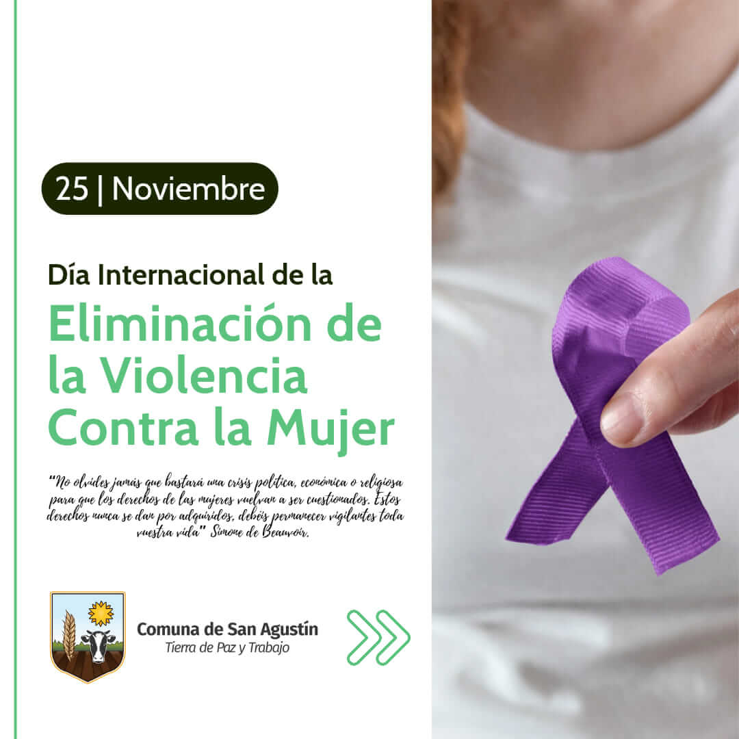 📅25 de noviembre: Día Internacional de la Eliminación de la Violencia contra la Mujer