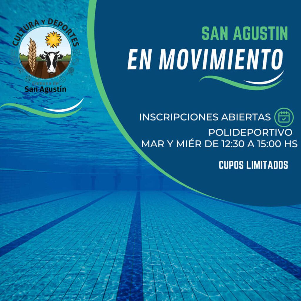 San Agustín se pone en movimiento: ¡Inscribite al programa de Cultura y Deportes!