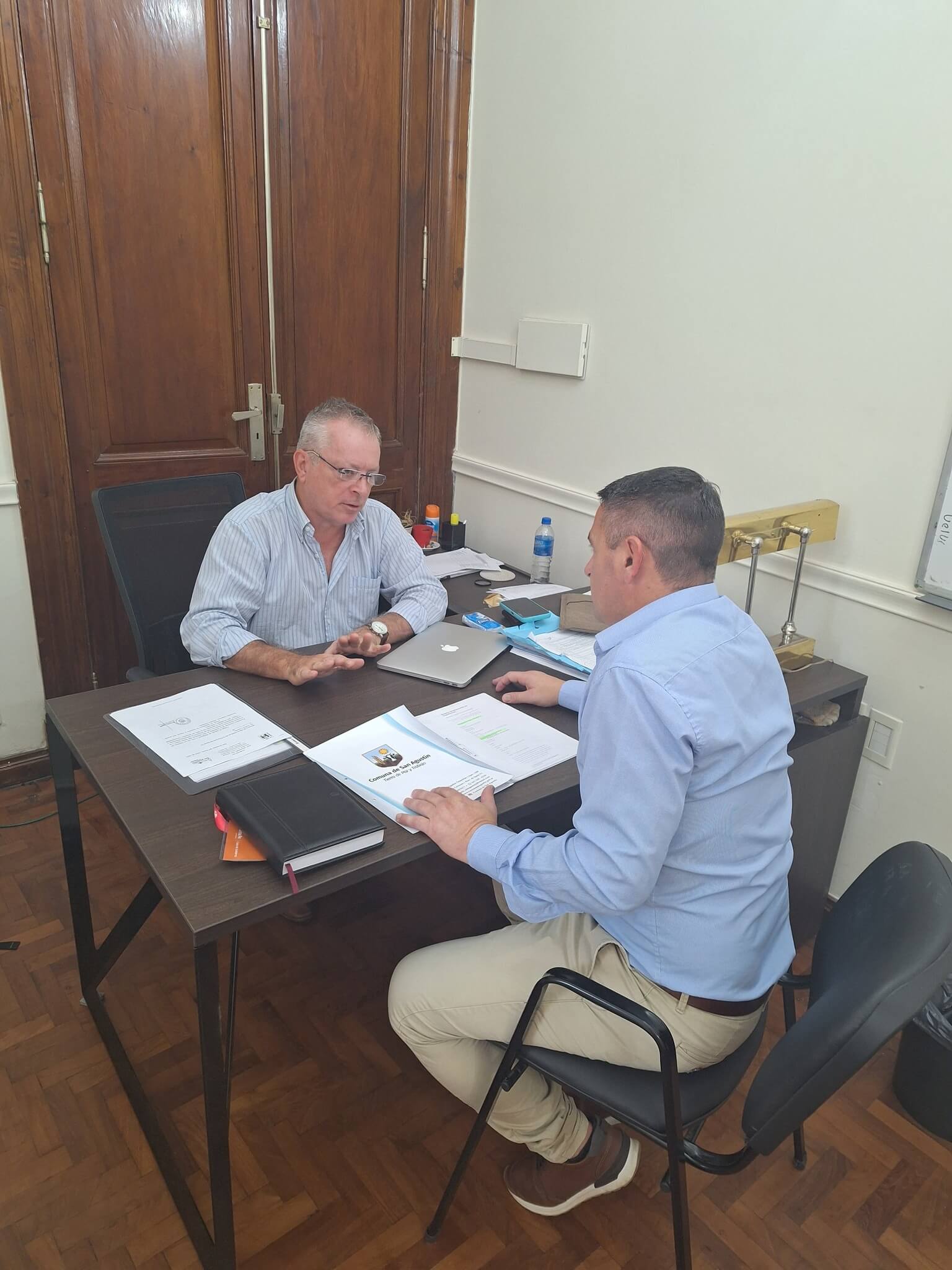 Ciclovía: el presidente comunal presentó el proyecto de la primera etapa